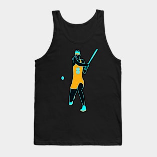 RETRO TENNIS PLAYER GIRL NUMBER 8 Tank Top